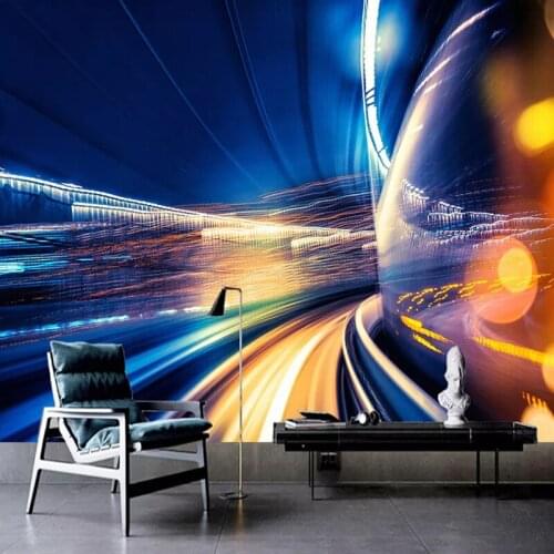 Custom Photo Papel De Parede 3D Extended Space Poster Mural Bar Living Room Bathroom Waterproof Wall Painting Wallpaper Modern