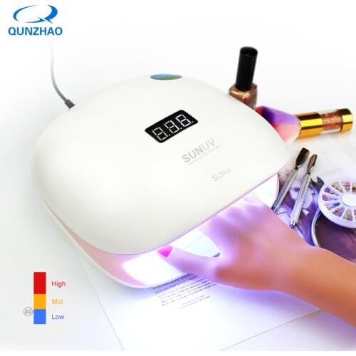 SUNUV SUN4S Lamp For Manicure Nails UV LED Lamp Nail Dryer Polisher Machine For Gel Curing Light Therapy Salon Equipment