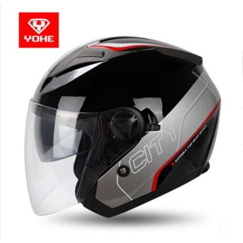 2019 summer New Eternal YOHE half face Motorcycle helmet YH-868 ABS Motorbike helmet Double lens electric bicycle helmets