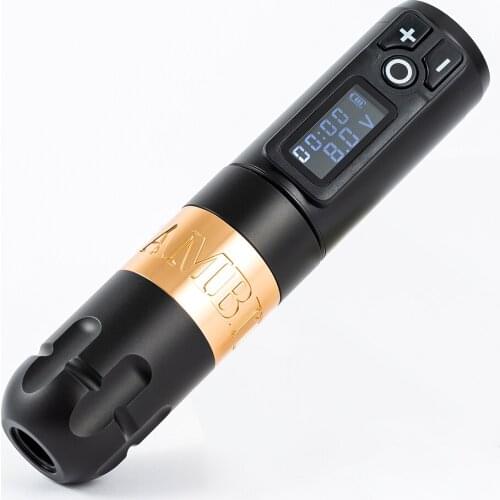 New Ambition Soldier Wireless Tattoo Pen Machine Battery with Portable Power Coreless Motor Digital LED Display For Body Art