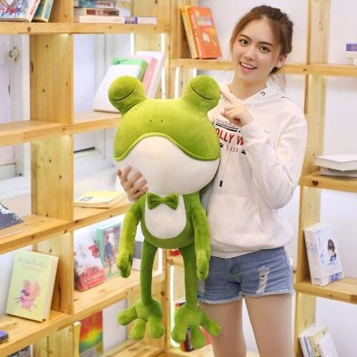 New 35cm plush frog cute lovely doll stuffed soft Pillow good quality christmas festival gift for friend or kid