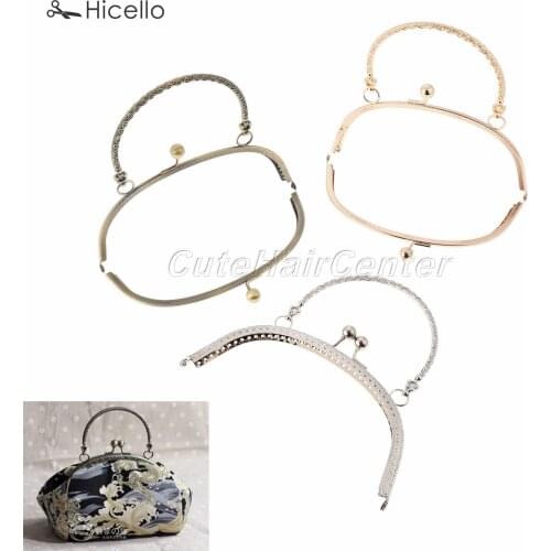 Semi-circular Arch Frame Metal Kiss Clasp Metal Bag Purse Handbag Handle 16.5cm/6.50" Sewing Accessory Hicello