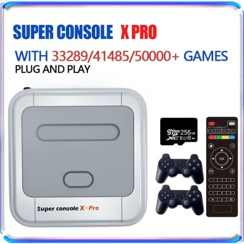 Super Console X Pro for PSP/PS1/DC/N64 50+ Emulator Built-in 50000+ Games S905X WiFi 4K HD Portable Retro Game Console