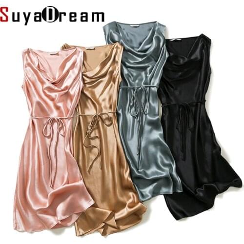 Летние платья без рукавов SuyaDream China At AliExpress