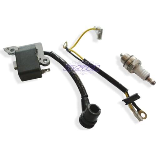 Chainsaw Spark Plug & Ignition Coil Magneto Fit HUSQVARNA 136 137 141 142