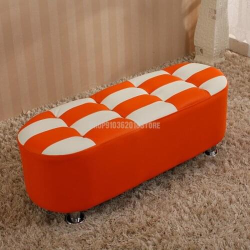 Free shipping strips try shoe stool fashion shop shoe store sofa stool entrance shoe stool square leather stool