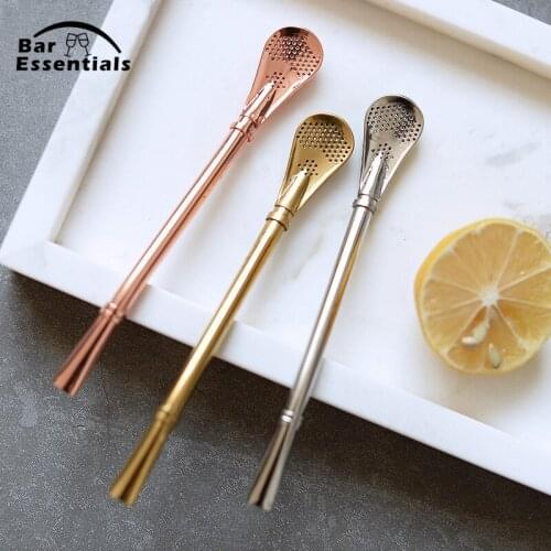Stainless Steel Drinking Straw Filter Handmade Yerba Mate Tea Bombilla Gourd Washable Practical Tools Bar Accessories