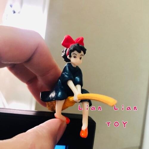 12PCS 5cm High quality Hayao Miyazaki magic house riding broom in Kiki doll DIY accessories materials