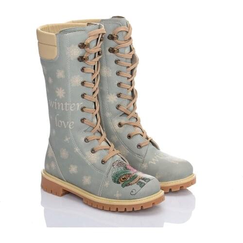 Streetfly 2021 new fashion Winter autumn colorful printed women Boots Non-slip sole Waterproof orthopedic boots