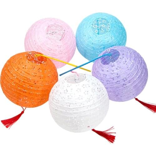 10''25cm Round Hollow out Paper Lantern Chinese Lantern Ball for New Year Christmas Lanterns Wedding party Decor hanging lantern