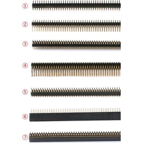 10pcs/lot 1.27mm 1*40 2*40 single/double Row Needle 1.27MM Spacing connector Straight /Bent/SMT needle/Female seat