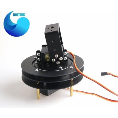 2 DOF Robot Arm Steering Gear Disc Robotic Manipulator Servo Turntable Base Frame Robotic Arm Base Toy