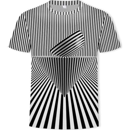 2019 Fashion Summer New Men Tshirt 3D Printed T-shirt Men/Women Leisure Shirt Cool Chequered Diamond 3D Cool T shirt Asian Size