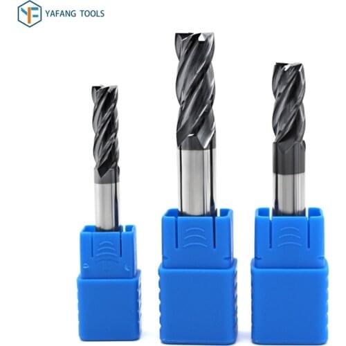 4 Flute 1mm 2mm 3mm 4mm 5mm HRC50 CNC Machine Tools Solid Carbide End Mill Router Bit Tungsten Steel Milling Cutter