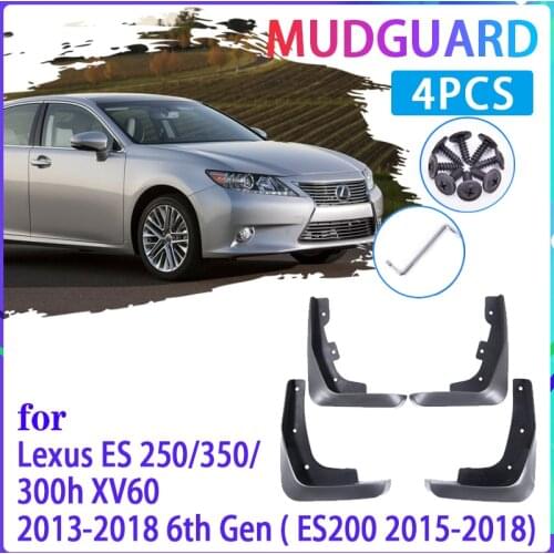 4 PCS Car Mud Flaps for Lexus ES XV60 2013~2018 2014 2015 2016 2017 Mudguard Splash Guards Fender Mudflaps Auto Accessories