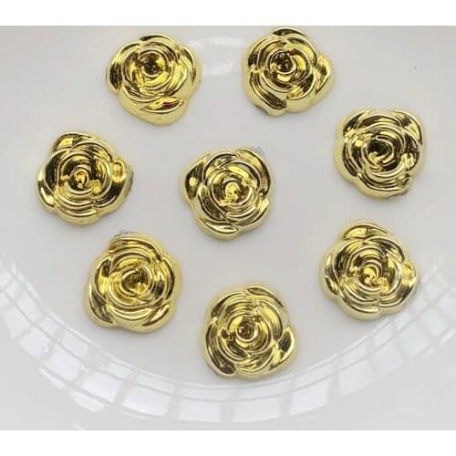 40Pcs 18mm Resin Flower Flat Back Stone Scrapbook Rhinestones DIY Wedding Applique Ornament Crafts rhinestone trim