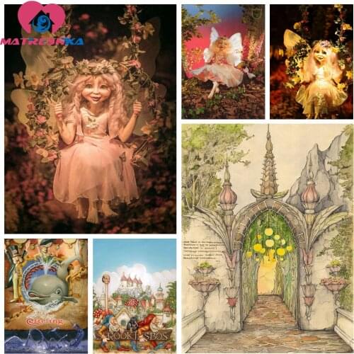 5d square diamond DIY diamond painting completely Efteling park Cross Stitch Rhinestone Home decoration Mosaic diamonds Stickers