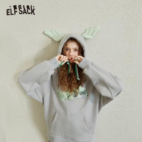 ELF SACK Womens Autumn Hoodies