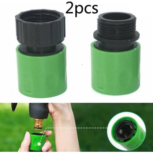 3/4 Inch Female And Male Hose Pipe Fitting Kit Garden Water Adaptor Quick Connector ABS Plastic Green Watering Equipment Parts