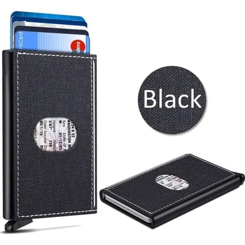 DIENQI Rfid Card Holder Men Wallets Money Bag Male Vintage Black Short Purse 2020 Small Leather Slim Mini Smart Wallets Women