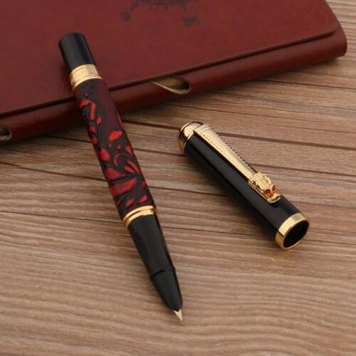 Leather grape Red wine Finance Special details Medium Nib Fountain Pen