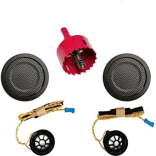 Rear door Tweeter cover for bmw f20 f22 f30 f32 f48 panel mounting hole with vent hole radio audio repairing drilling tools 50mm