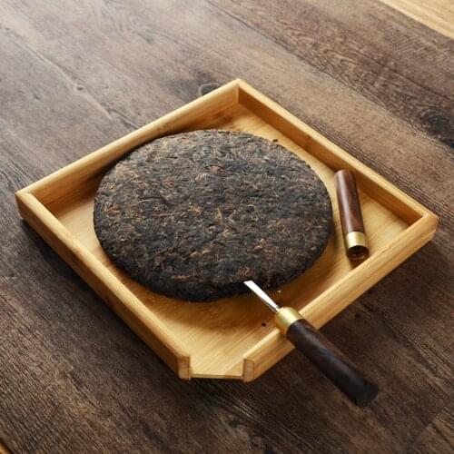 Square bamboo tea tray Tea set Pu'er tea dish storage tray container tea ceremony tea set gadget creative tea tray