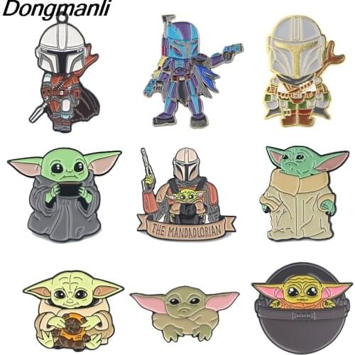 LT138 Collection Movie Yoda Baby Cute Enamel Pins Brooches for Women Fashion Lapel Pin Badge Gifts