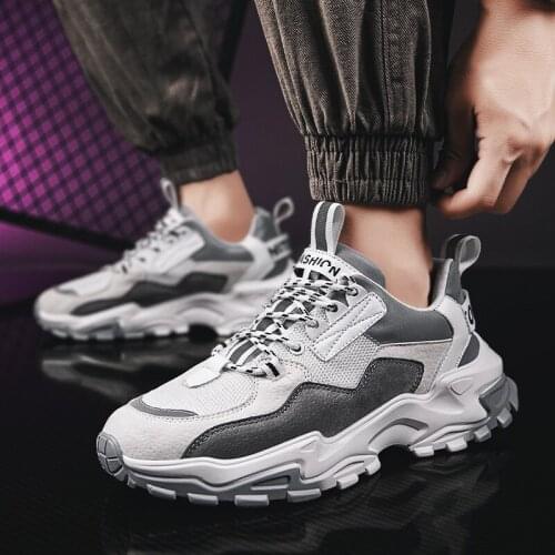 2020 Men Korean Trendy Shoes Lace-up Outdoor Casual sneakers Spring Comfortable Fashion Men Casual Walking Sneakers