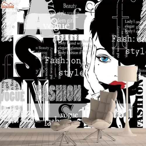 3d Wallpapers for Living Room Mural Wallpaper Paper Wall Papers Home Decor Fashion Background Stylish Girl Walls Murals Rolls