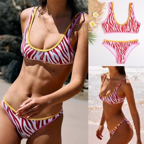 2021 New Swimsuit Women Sexy Bandeau Bandage Bikini Set Push-up Female Thong Brazilian Bathing Suits Summer Beachwear Dropship