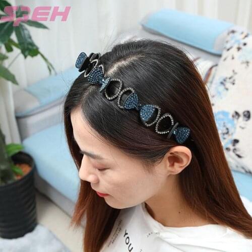 New style ladies bow headband fashion diamond hair accessories holiday gifts