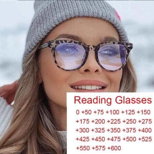 Anti Blue Light Blocking Reading Glasses Women Men Luxury Brand Square Spectacle Frame Fashion Presbyopic Glasses Diopters +1 +6