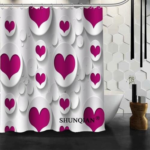 Custom cartoon tree,heart Shower Curtain High Quality bathroom Accessories Bath screens Customized curtain