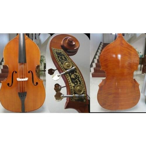 Hand Made Upright double bass Solid Maple back and Spruce wood top 3/4