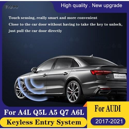 Comfort Access keyless entry system, car alarm, central lock kit, sensor door lock, fit for audi a4l a5 a6l q5l q7 2017-2021