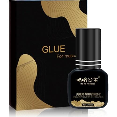 1-2s Dry Time Most Powerful Fastest dry Glue for Eyelash Extensions Adhesive 10ml Black Cap False lash glue tools