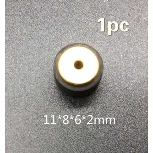 1pc copper 11*8*6*2mm retractor wheel belt pulley rubber audio pressure recorder cassette deck pinch roller tape Stereo player