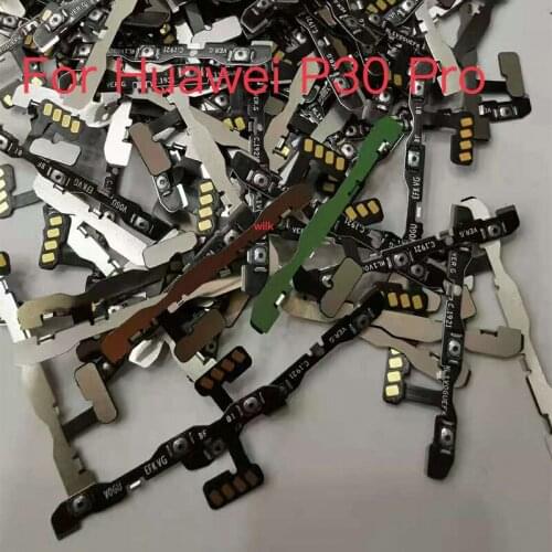 10pcs For Huawei P30 Pro Huawei P30Pro Power Volume Button Flex Cable Side Key Switch ON OFF Control Button Repair Part