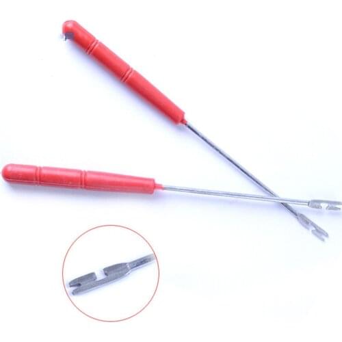 10PCS High Quality Decoupler 14.5cm of Hook Bait line Abstract Fishing Tackle Metal Hook Steel Special Simple Hook Remover Tools