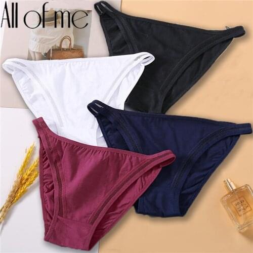 2PCS/Set Sexy Lingerie Women Panties Lace Underwear Female Underpants Cotton Briefs Low Waist Mesh Hollow Out Pantys Lingerie