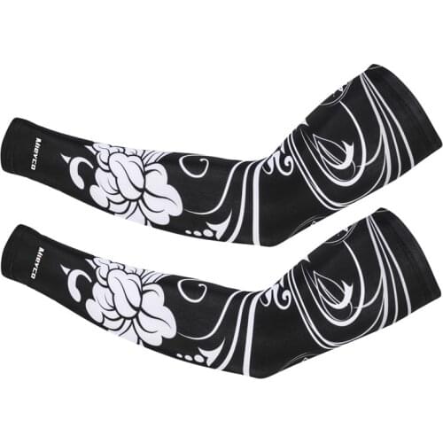 2 Piece Arm Sleeve uv Sun Protection Running Bicycle Sleeve Summer Sport Compression Cycling Sleeves Arms Tattoo Cover