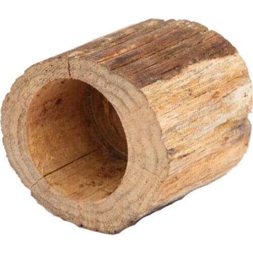 Retro Wooden Pile Flower Pot Succulent Plant Potted Bonsai Planter Garden Decor