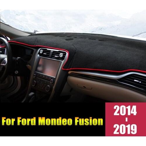 For Ford Mondeo 5 MK5 Fusion 2014 2015 2016 2017 2018 2019 Car Dashboard Cover Avoid Light Mat Anti-UV Pads Carpets Accessories