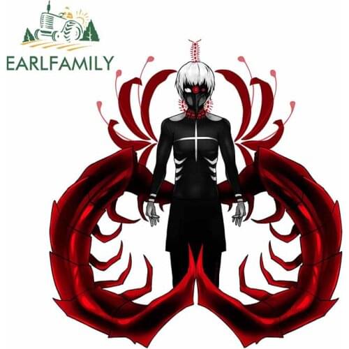 EARLFAMILY 13cm x 12.3cm For Tokyo Ghoul Car Accessories Sticker Motorcycle Decal Graffiti Waterproof Vinyl Material Decoration