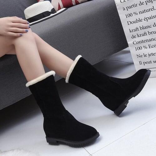 2018 Rubber Sale Top Fashion Bota Feminina Botas Mujer Ankle Boots For Autumn Style Warm Cotton In Woman Boots Shoes Winter