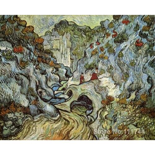 Paintings of The ravine of the Peyroulets Vincent Van Gogh artwork Oil on canvas High quality Hand painted