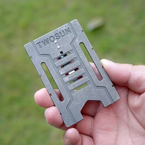 Titanium Alloy Wallet Metal Card Package Tool Combination EDC Clip