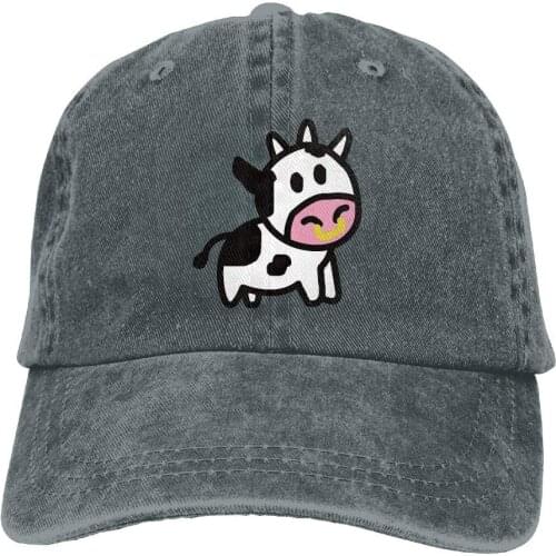 Cartoon Cow Trend Printing Cowboy Hat Fashion Baseball Cap For Men and Women