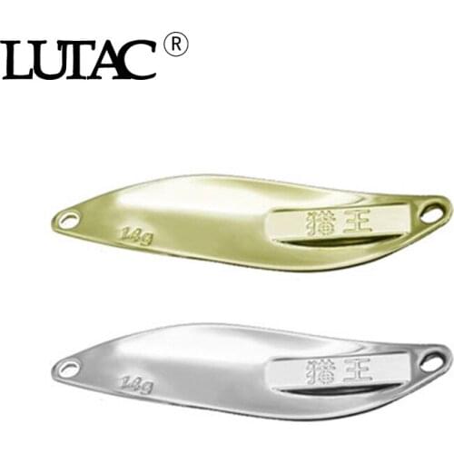 LUTAC metal bait spoon lure spinner bait fishing lure metal bait fishing jig China lures